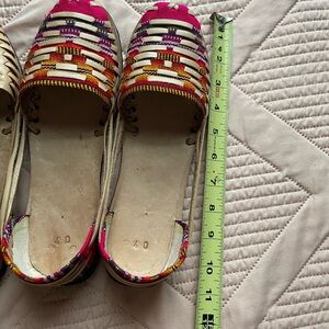 Handmade Multicolor Leather Huaraches Women’s Sandals Woven Artisan Guatemala